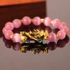 Primavera e outono Novo bracelete Olho de Gato sensível à temperatura que muda de cor bracelete de contas com textura torcida fabricantes atacado bracelete 3D banhado a ouro bravo