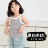 Chaleco de Algodón Acanalado para Niñas de Verano Color Sólido Estilo Coreano Top Camisola Interior Camiseta sin Mangas Fina para Niños Camiseta Básica
