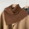 Cachecol de Tricô para Mulheres 2025 Novo Inverno Quente Cachecol de Lã Protetor de Pescoço Cobertura de Pescoço À Prova de Vento e Frio Xale de Alta Qualidade