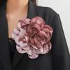 Satén Francés 20cm Broche de Flor Grande Alfiler Flor Hecha a Mano Accesorios de Ropa Combinables Ramillete