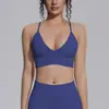 Nuevo sujetador de yoga sin costuras con doble tirante, espalda sexy y hermosa, top deportivo de secado rápido para correr al aire libre, fitness y uso en yoga
