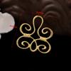 Zhongxing estilo antiguo nuevo joyería diy estilo antiguo horquilla borla colgantes accesorios corte paso sacudida tocado corona para el cabello horquilla