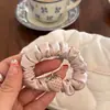 Scrunchie de morango rosa para mulheres, elástico de cabelo de alta qualidade, corda elástica para rabo de cavalo, acessório de cabelo