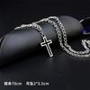 Accesorios de moda colgante de acero inoxidable accesorios de acero de titanio collar hip hop para hombre venta al por mayor cadena larga para suéter alto sentido