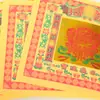8 pulgadas Atrae Riqueza y Tesoro Papel Dorado de Colores Lámina de Oro Mesa Amarilla para Adoración Lingote de Oro Bronceado Origami Suministros para Buda