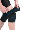 Suministrado directamente por el fabricante, rodilleras deportivas y de fitness para hombre, vendajes elásticos para sentadillas, vendas para las piernas de powerlifting para proteger las rodillas