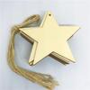 Fornecimento direto da fábrica artesanato em madeira decoração de Natal pingente de estrela de madeira estrela de cinco pontas parede de madeira belo presente