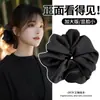 Scrunchie de Cetim Estilo Coreano Elástico de Cabelo para Primavera e Verão com Toque de Luxo para Penteados Altos e Rabos de Cavalo, Acessório de Cabelo com Alta Elasticidade