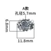 Anel Corrente Corrente Separado Contas Soltas Pulseira de Corda Trançada DIY Acessórios com Contas Prata Esterlina S925 Estilo Chinês Retro Borboleta Flor