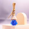 Botella de perfume de 8 ml con tapa triangular, color diamante, botella vacía, botella pulverizadora subenvasada, botella de vidrio 796, sistema de LOGOTIPO