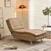 Sillón Chaise Longue Multifuncional para Uso en Casa, Cama Individual de Cuero para Apartamento Pequeño, Silla Plegable para Siesta en Sala de Estar y Balcón, Sofá Perezoso