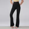 Calça Feminina Flare de Cintura Alta Nova Verão 2025 Fitness Casual Pilates Tight Calça de Yoga