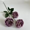 3 Buquês de Rosas Austin, Arranjos de Casamento, Mobiliário Doméstico, Rosas para Tirar Fotos, Adereços de Flores Falsas, Buquês Simulados