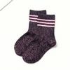 Meias Infantis Novas com Fio Dourado e Prateado, Meias de Meia-Canela para Primavera e Outono para Crianças Pequenas de 1-3-4-6-7-10 Anos, Meias Curtas para Bebê