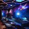 Hotel de E-sports quarto temático papel de parede Céu Estrelado bar papel de parede ktv espaço planeta teto teto parede de fundo tecido