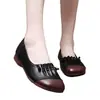 Zapatos Casuales de Cuero Cómodos 2026 Nuevos Estilos Primavera y Verano Zapatos de Cuero Suave Individuales para Mujer Suela Suave Antideslizante Zapatos para Mamá Zapatos Planos Retro para Mujer