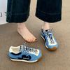 Zapatillas Deportivas Retro Agande para Mujer Suela Gruesa Flores Pequeñas Zapatos para Caminar 2025 Nuevos Transpirables Versátiles Casuales Deportivos Zapatillas para Correr