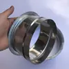 Válvula de Ar Manual Ajustável Galvanizada Conector de Mangueira com Flange Lateral Interruptor de Válvula de Controle de Fluxo de Ar Duto de Ar Espiral Válvula Borboleta