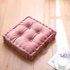 Cojín Cuadrado de Terciopelo Engrosado para Silla de Oficina para Estar Sentado Mucho Tiempo, Cojín de Felpa Antideslizante para Silla de Estudiante, Tatami para el Hogar