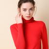 Malharia Feminina Nova Outono Inverno 2025 Transfronteiriça Estilo Coreano Gola Alta Slim Camada Interna