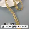 Encaje DIY bordado Muyan nuevo encaje pequeño bordado soluble en agua cheongsam adornos de regalo accesorios 2 cm de ancho