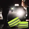 Correas reflectantes para caminar, andar en bicicleta y correr de noche. Cinta reflectante de seguridad para muñeca, brazo, tobillo y pierna. Alta visibilidad.