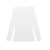 Camiseta base de cor sólida para outono, comprimento médio, manga longa, feminina, para usar no inverno, corte justo que afina, pode ser usada por fora, seu estilo básico em