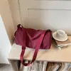 Bolso Cruzado Rosa Flor de Cerezo Suave Ligero Relajado Casual para Niñas, Viaje Diario, Compras, Salidas de Vacaciones, Bolso de Hombro Único que Ilumina