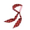 Flor de fita longa lenço de seda estreito Impressão Tie Bag Tie Bow Acessórios para o cabelo rabo de cavalo Pequeno lenço de seda Fita de pano atacado