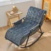 Cojín Grueso de Felpa para Sillón Reclinable Rayado Acolchado con Terciopelo Adicional Más Algodón Plegable Cojín para Sofá Perezoso Silla Mecedora Todo en Uno