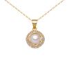 Colar Pingente de Pérola de Água Doce Ondulado Versátil da Moda em Prata de Lei S925 Acessório de Pescoço Elegante de Luxo Leve para Mulheres Corrente para Clavícula