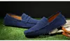 Zapatos de hombre entrega única clásico de moda británica casual mocasines slip-on zapatos de talla grande transfronterizos mocasines de cuero genuino
