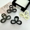 Grampo de Cabelo Simples Fosco de 8 Caracteres para Mulheres, Prendedor de Cabelo Meio Preso, Pinça Tiburón Média Retro Elegante, Acessório de Cabelo