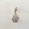 Alta retención de color diy accesorios de cristal colgante de copo de nieve cadena pulsera deslizante de terraplén de mariposa collar accesorios de cuerda hechos a mano
