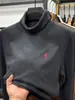 Capa base térmica de cuello alto para hombre, Otoño e Invierno, Engrosada, Cálida, Doble cara de forro polar, Sudadera interior, Doble cuello, Camiseta de manga larga para hombre