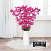 Simulação flor de pêssego 7 garfo flor de pêssego simulação flor 9 garfo flor de pêssego galho árvore paisagismo flor de ameixa ao ar livre flor falsa comércio exterior atacado
