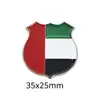 Insígnia de metal com bandeira dos Emirados Árabes Unidos transfronteiriça acessórios de vestuário presentes adesivos para celular fabricantes de origem atacado personalização