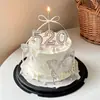 520 Decoraciones para Pastel del Día de San Valentín, Mariposas Perladas Iridiscentes, Hermosas Decoraciones de Confesión Festiva para Parejas, Insignias