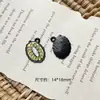 Colgante Ins Naranja Plátano Piña Lichi Durian para Pulsera Collar Hecho a Mano DIY Cadena de Teléfono Móvil con Cuentas Accesorios
