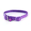 Venta al por mayor del fabricante collar reflectante con cascabel para mascotas collar de nailon collar para gato Teddy Pomerania perro huella de pata de dibujos animados collar para gato