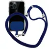 Cordón para teléfono móvil cruzado con parte trasera ajustable de poliéster Cordón para teléfono móvil Cordón fijo para tarjetas Cordón para teléfono móvil cruzado