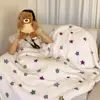 Manta de Polar Espesa con Lunares de Sal Marina~Manta para Siesta en la Oficina Manta Sencilla para Arroparse Manta de Sofá Suave y Amigable con la Piel