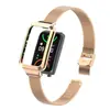 Adecuado para Correa de Reloj Oppo Bracelet 2 Acero Inoxidable Correa con Hebilla Deslizante Milanesa Correa para Oppo Watch Free