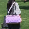 Bolsa de viaje ligera de gran capacidad transfronteriza para mujer, bolso deportivo y de fitness de mano y cruzado, bolsa de equipaje de almacenamiento para viajes