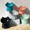 Nuevo Comedero para Mascotas de Estilo Nórdico Transfronterizo que Protege la Columna Cervical, Comedero Elevado para Perros, Comedero Inclinado de Plástico Antiderrames para Comida de Gato