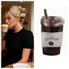 Clip Creativo para Taza de Café, Pinza Personalizada para el Cabello en la Parte Posterior de la Cabeza, Pinza de Tiburón, Pinza para Cola de Caballo con Forma de Comida Simulada, Venta al por Mayor de Accesorios para el Cabello