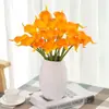 Lirio cala flor artificial sensación de hogar ramo pu decoración de mesa flor falsa flor falsa de plástico venta al por mayor y al por menor
