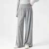 Nuevos pantalones de maternidad de otoño: Pantalones cropped de farol para mujeres embarazadas petite, pantalones rectos versátiles sin soporte para el vientre, disponibles en dos tallas