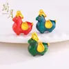 Jianyuesha Color Oro Tang Caballo Dun Dun Collar Colgante Estilo Chino Nuevo Collar de Lujo Ligero Cadena para Clavícula Colgante 2025
