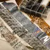 Papel de Transferencia para Manicura Nuevo Estampado de Leopardo Transfronterizo Patrón de Serpiente Europeo y Americano Textura Animal Láser Caparazón de Tortuga Cielo Estrellado Papel de Transferencia Venta al por Mayor